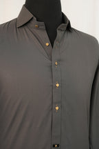 GREY CLASSIC COLLAR SHALWAR KAMEEZ