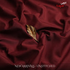 WOOD MAROON - UNSTITCHED