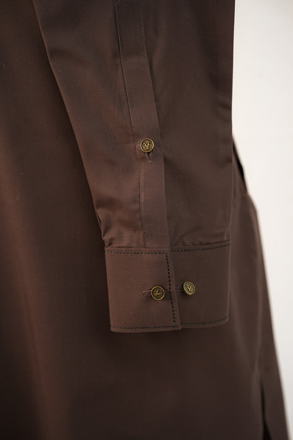 BROWN MANDARIN KURTA TROUSER
