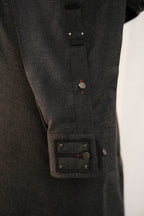 DARK GREY TEXTURED KURTA TROUSER