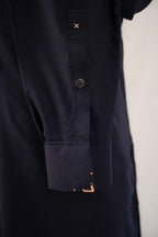 MID-NIGHT BLUE TEXTURED KURTA TROUSER