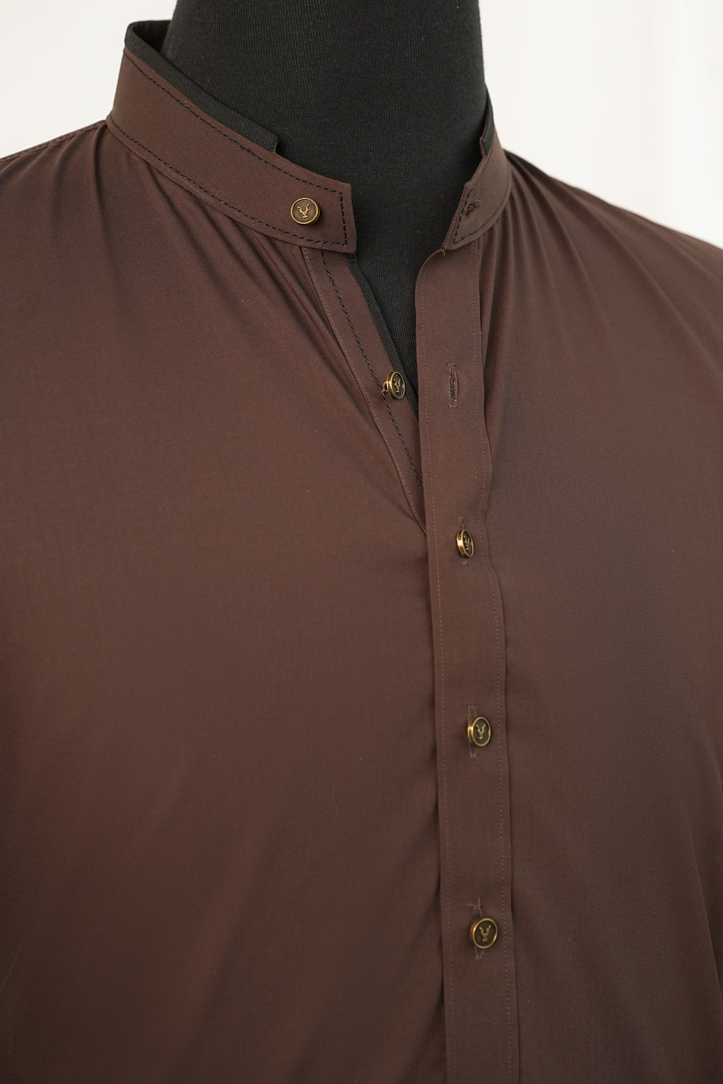 BROWN MANDARIN KURTA TROUSER