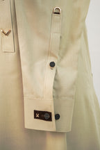 CREAM COTTON PIN DOT SHALWAR KAMEEZ