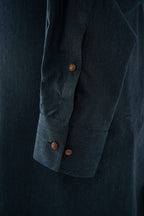 BLUE FRONT POCKET KURTA TROUSER