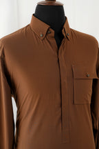 CHOCO FRONT POCKET KURTA TROUSER