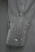 ASH GREY FRONT POCKET KURTA TROUSER