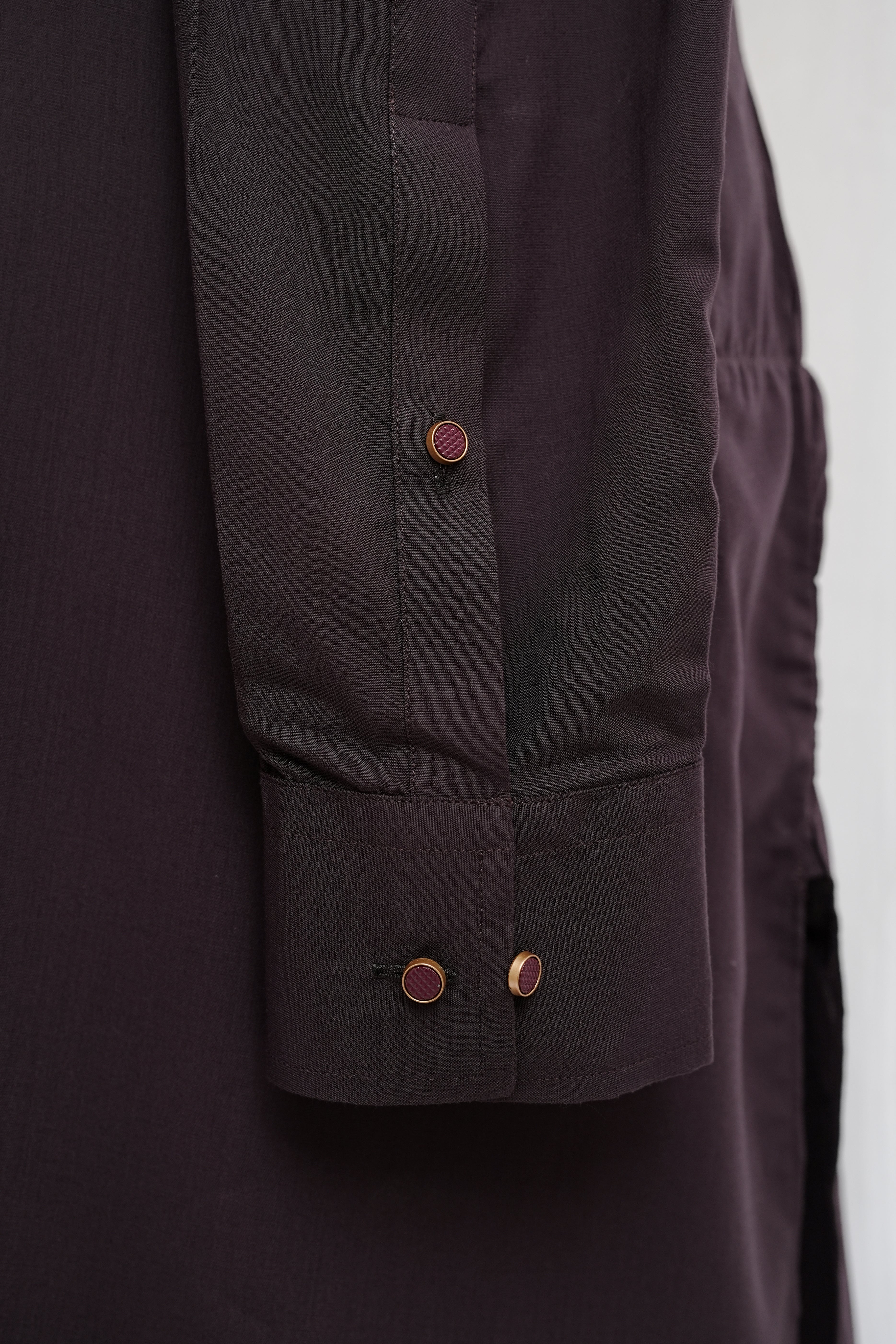 PURPLE FRONT OPEN KURTA TROUSER