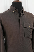 DUSTY BROWN FRONT POCKET KURTA TROUSER