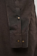 DUSTY BROWN FRONT POCKET KURTA TROUSER