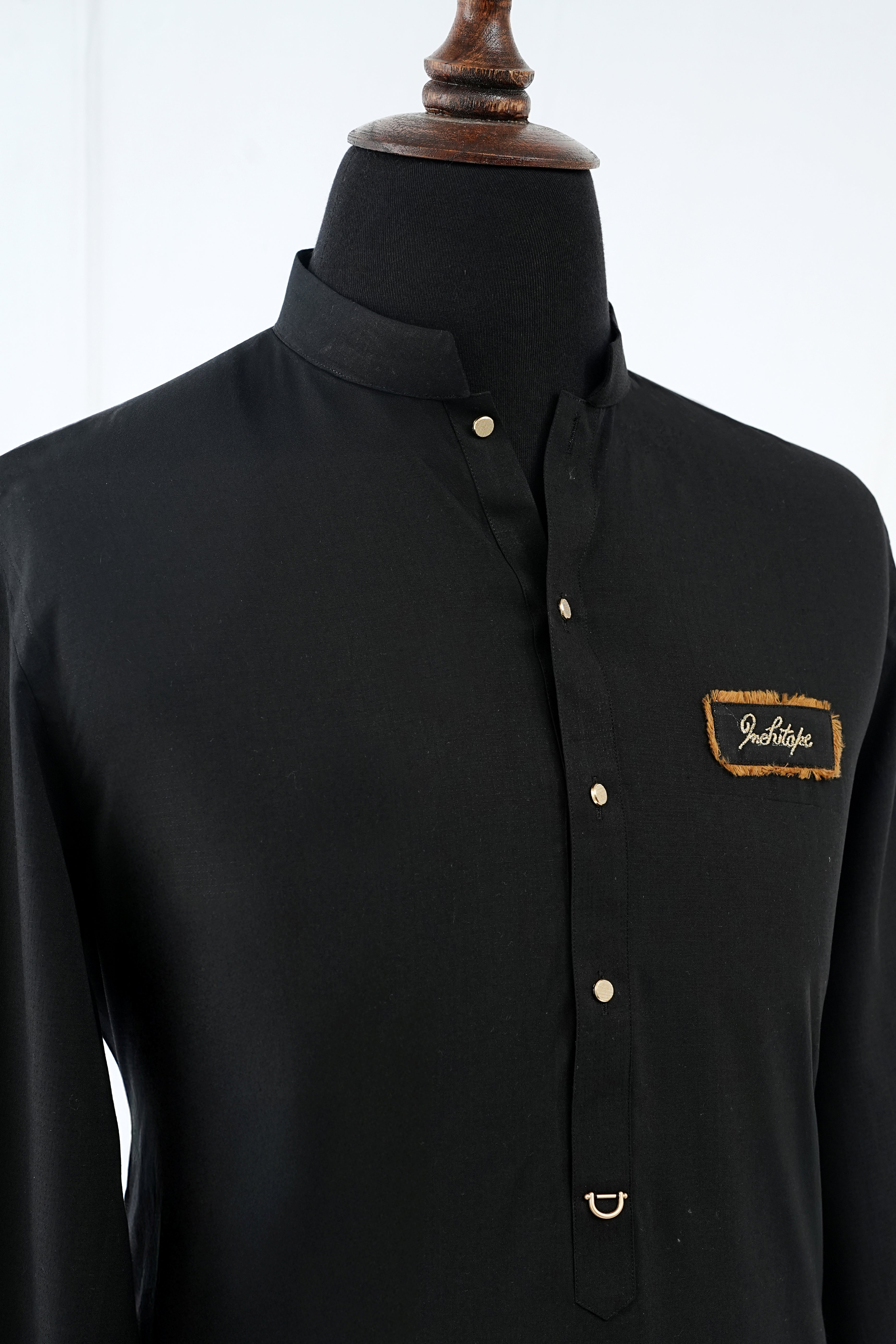 BLACK SIGNATURE KURTA TROUSER