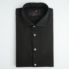 BLACK COTTON LINEN SHIRT