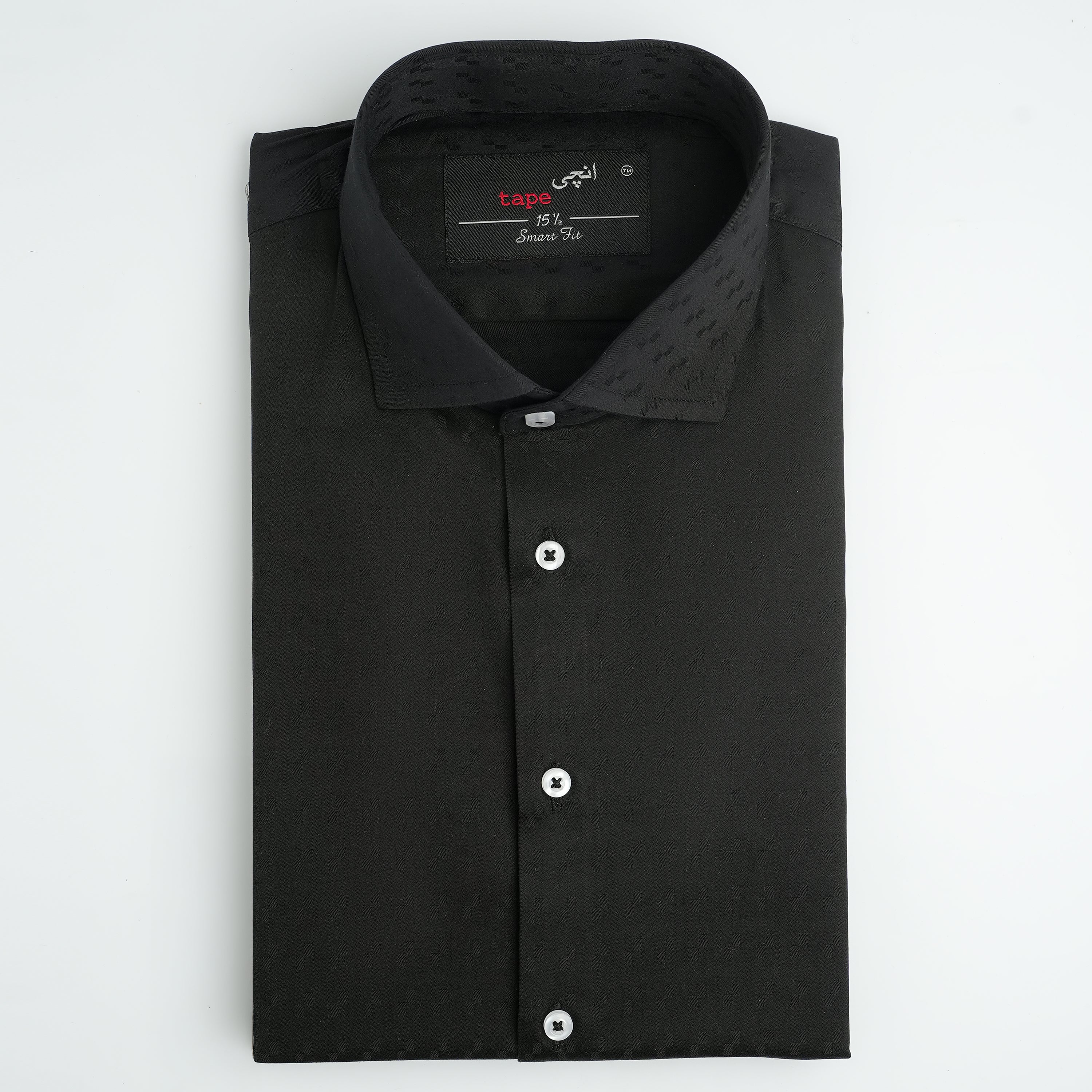 BLACK COTTON LINEN SHIRT