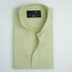 LIME COTTON LINEN SHIRT