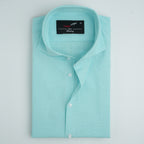 IVORY BLUE COTTON LINEN SHIRT