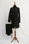 BLACK EMBROIDERED KURTA TROUSER