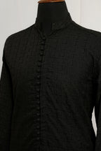 BLACK EMBROIDERED KURTA TROUSER