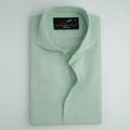 LIME GREEN COTTON LINEN SHIRT