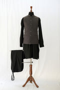CHARCOAL BROWN WAIST COAT