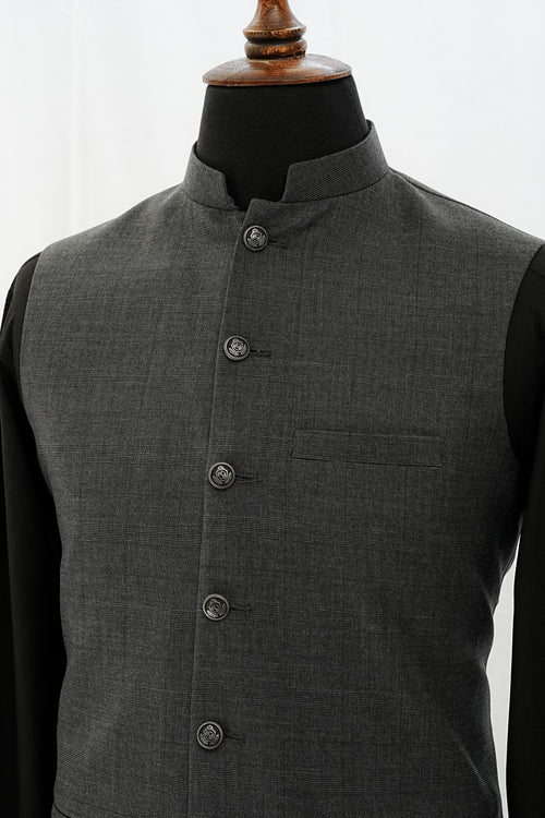 BURBERRY DARK GREY WAIST COAT