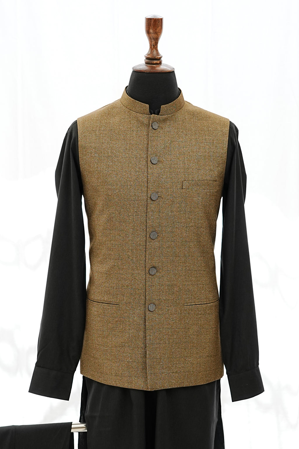 COPPER TEXTURED WAIST COAT