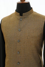 COPPER TEXTURED WAIST COAT