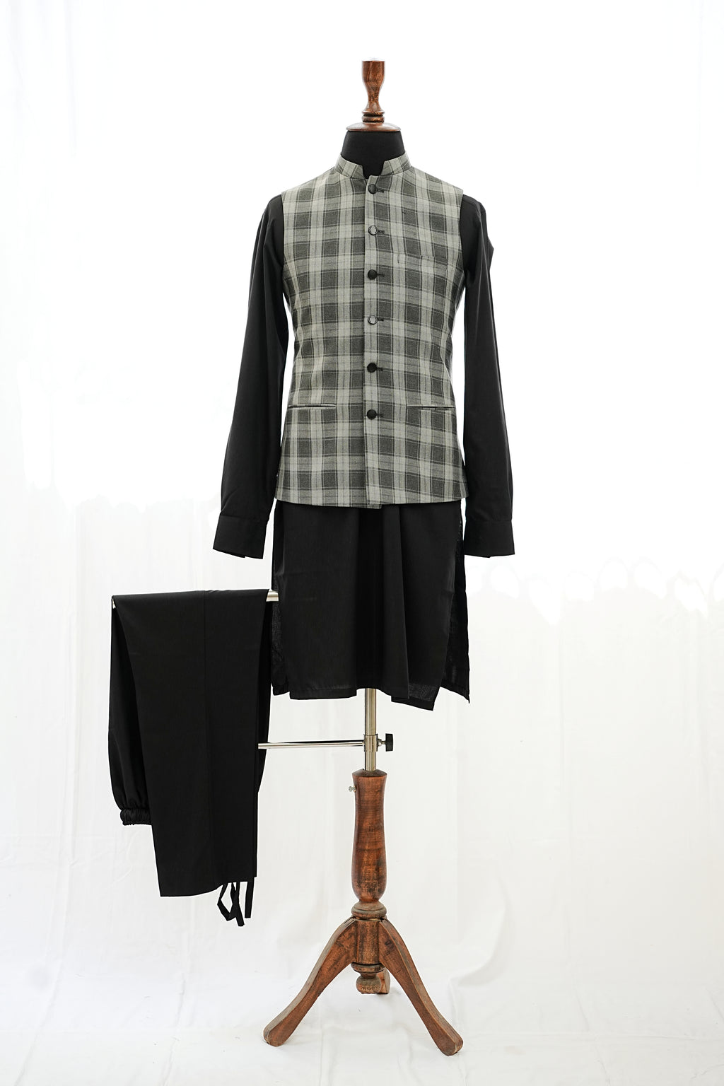 BIG CHECKERED WAIST COAT