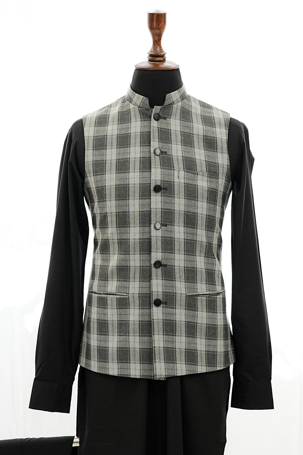 BIG CHECKERED WAIST COAT