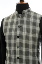 BIG CHECKERED WAIST COAT
