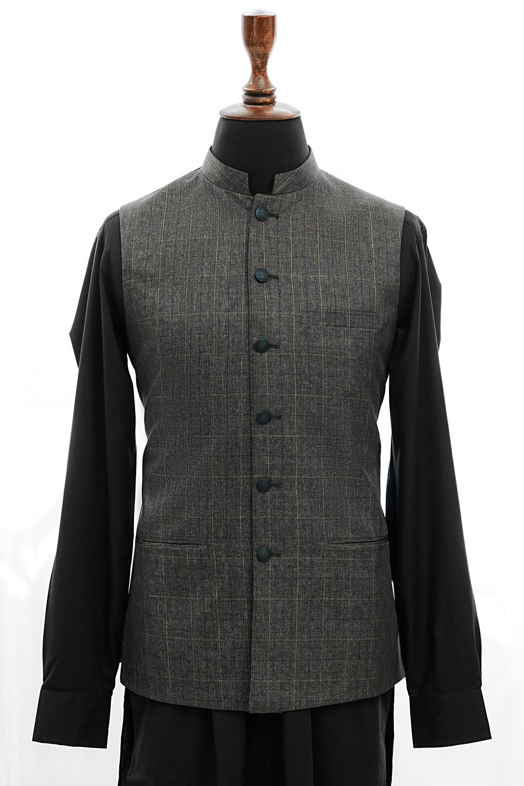 MULTI CHECKS WAIST COAT