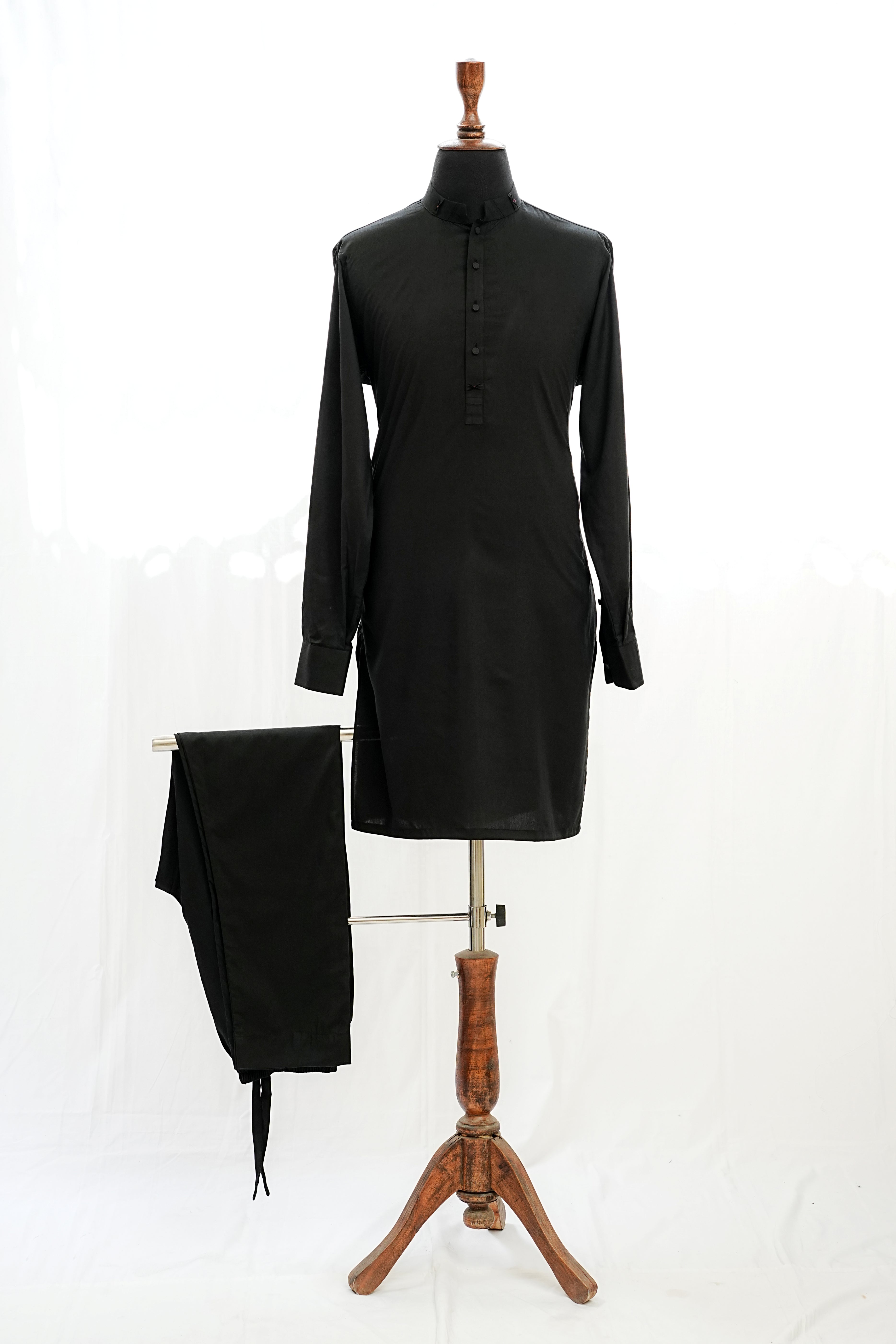 CHARCOAL GREY KURTA TROUSER