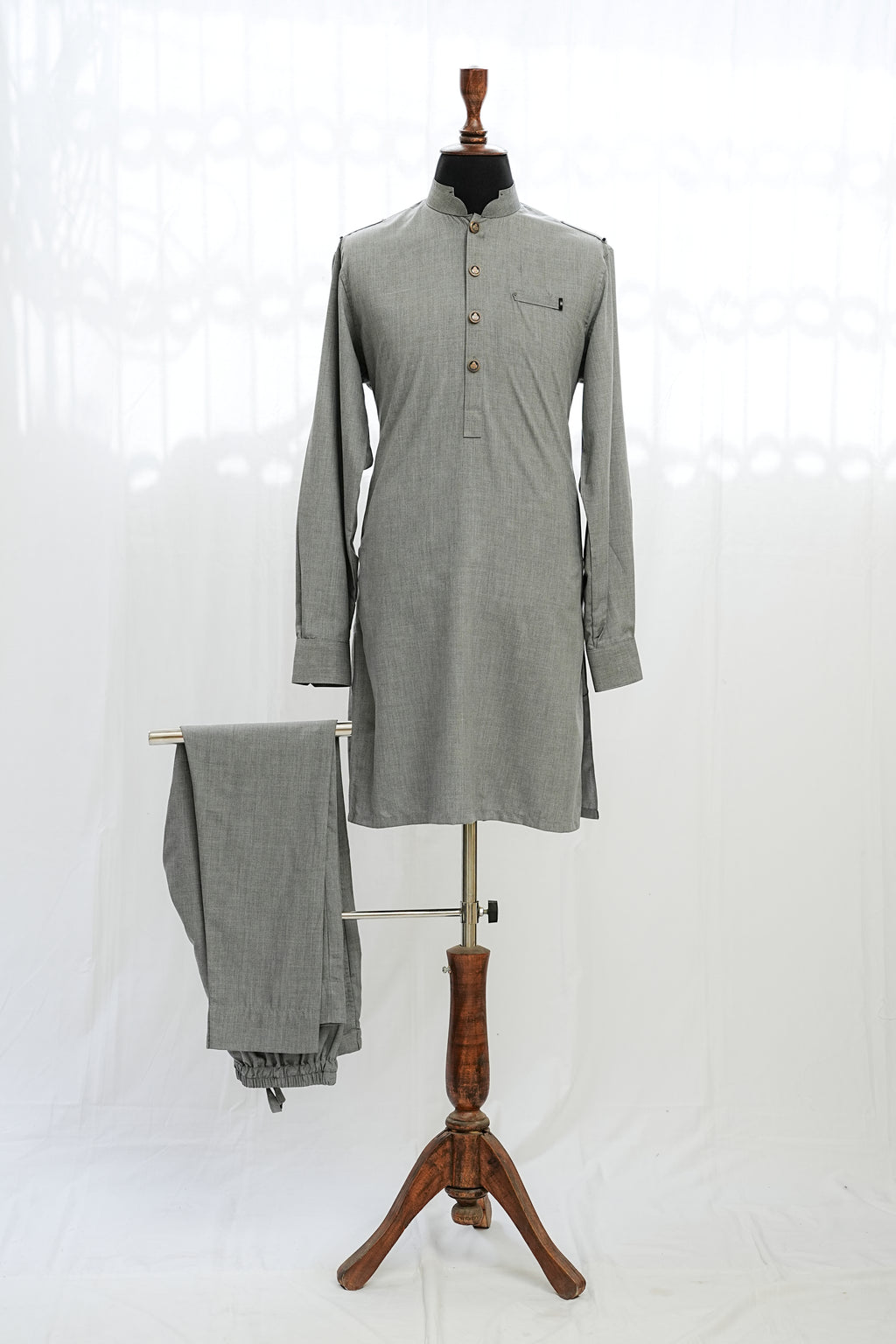 ASH GREY KURTA TROUSER