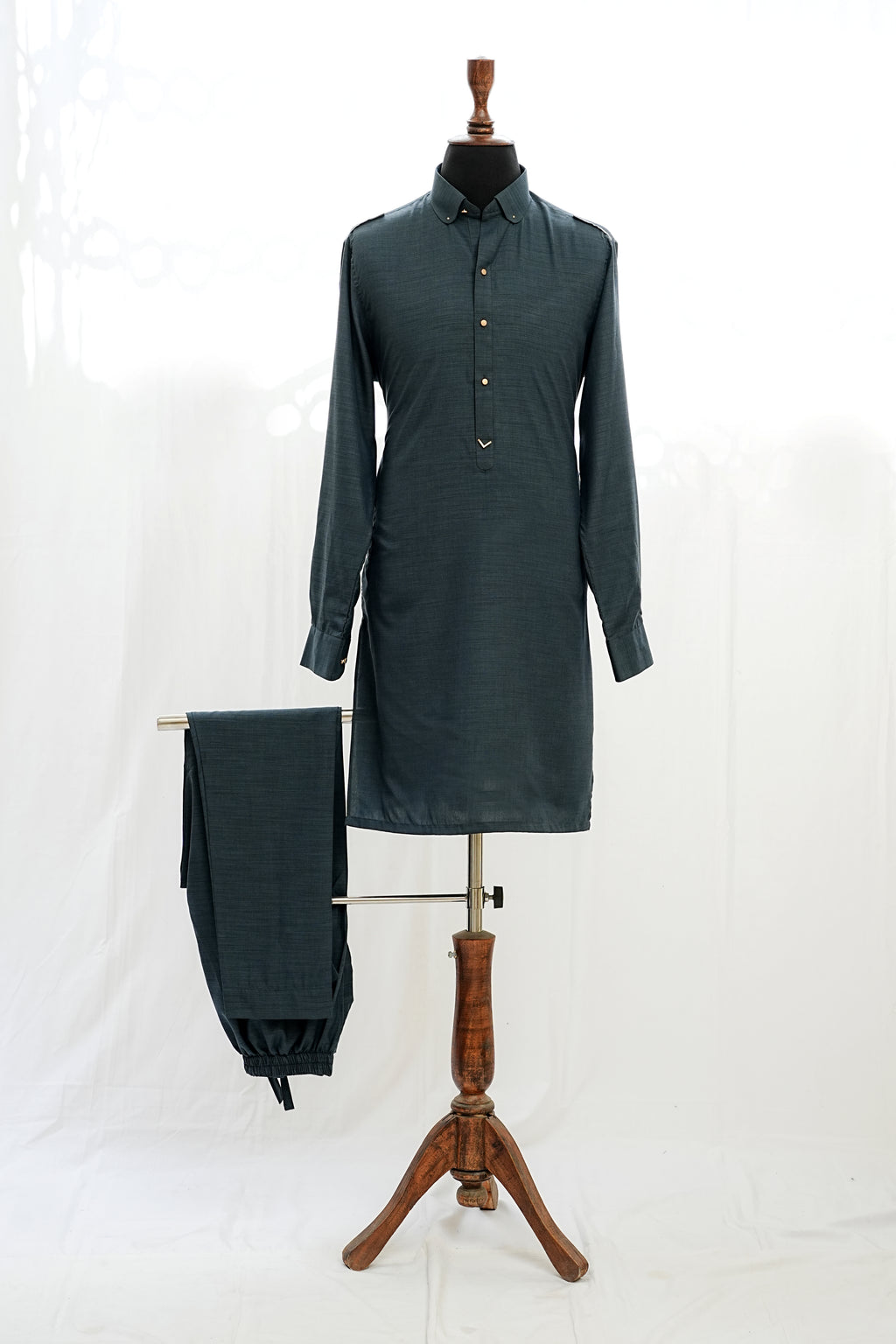TEAL BLUE KURTA TROUSER