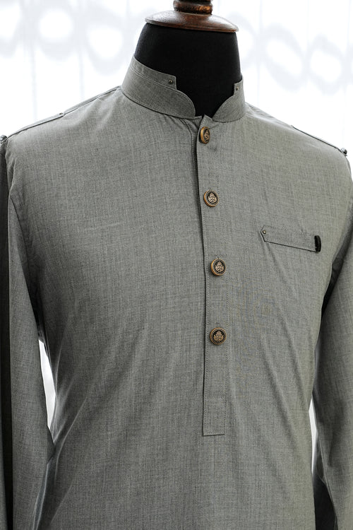 ASH GREY KURTA TROUSER