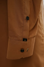 CREAM BROWN KURTA TROUSER